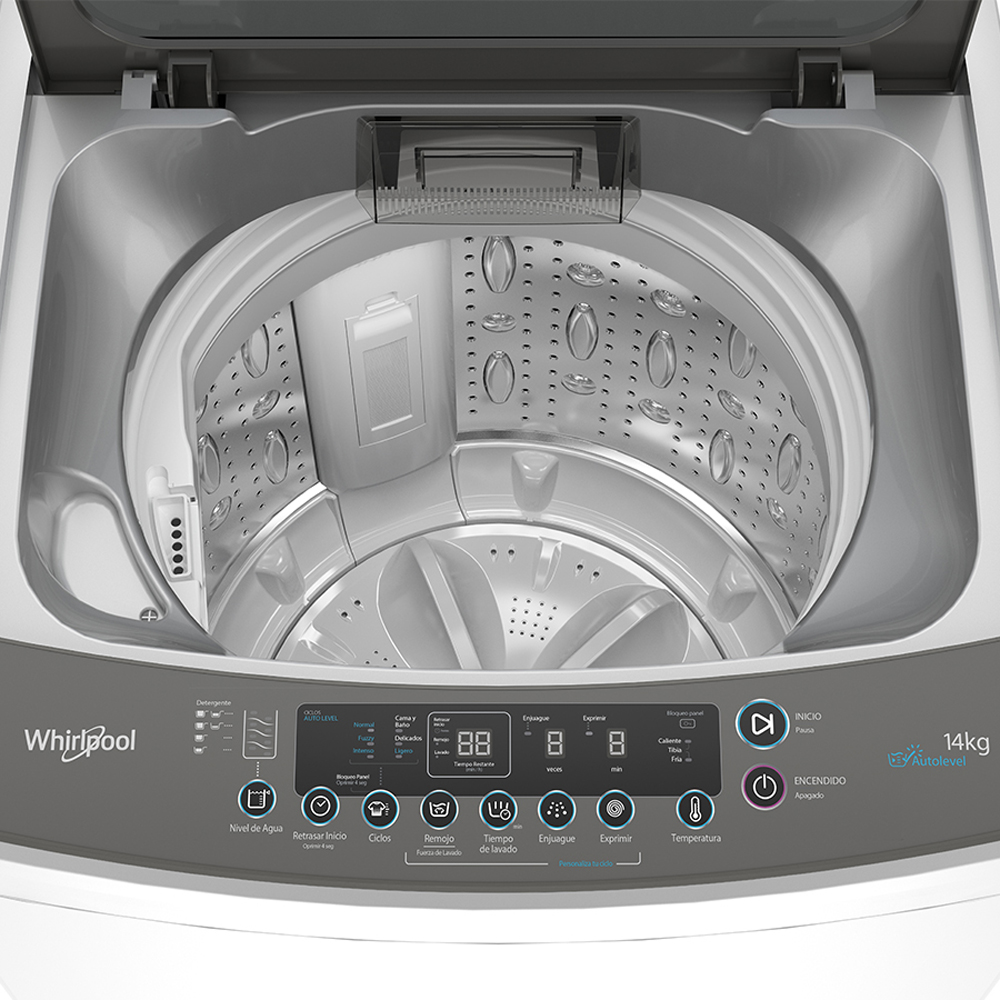 LAVADORA AUT 30 LB IMPELLER WWI14ASHLS WHIRLPOOL 4579-1