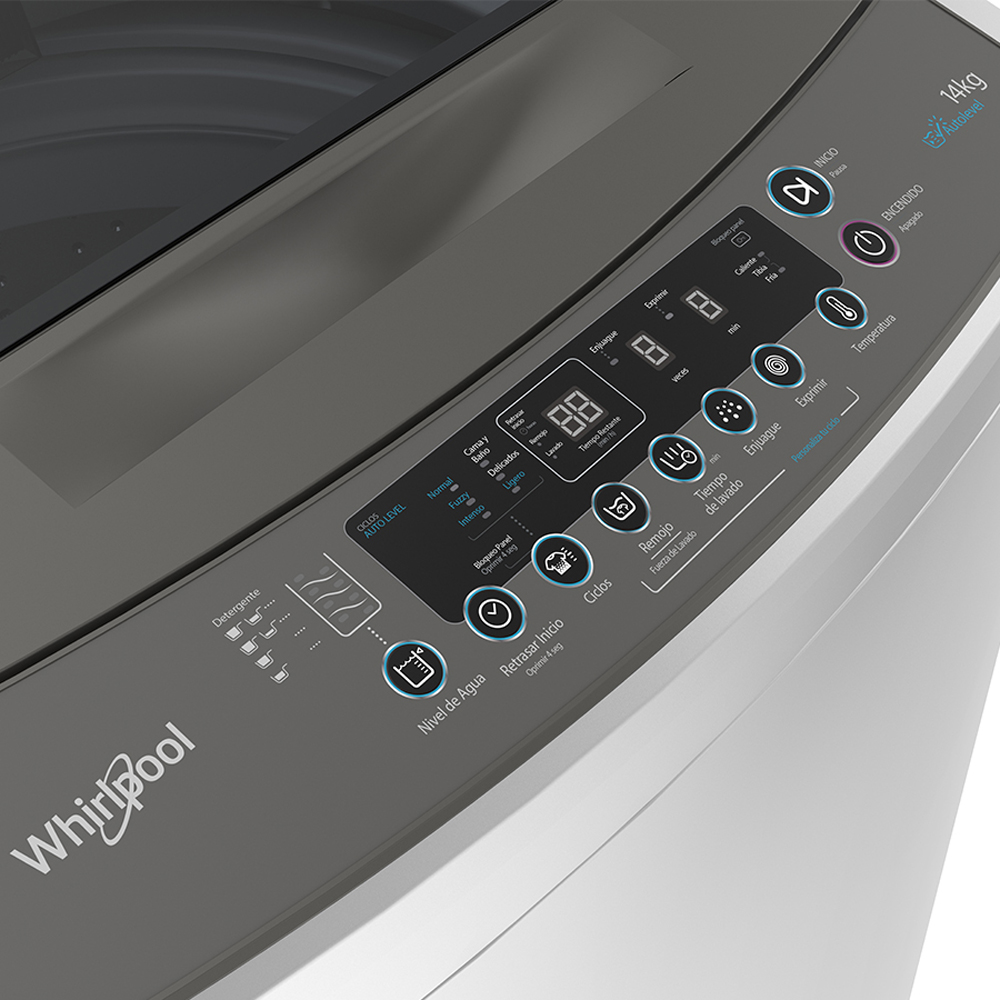 LAVADORA AUT 30 LB IMPELLER WWI14ASHLS WHIRLPOOL 4579-2