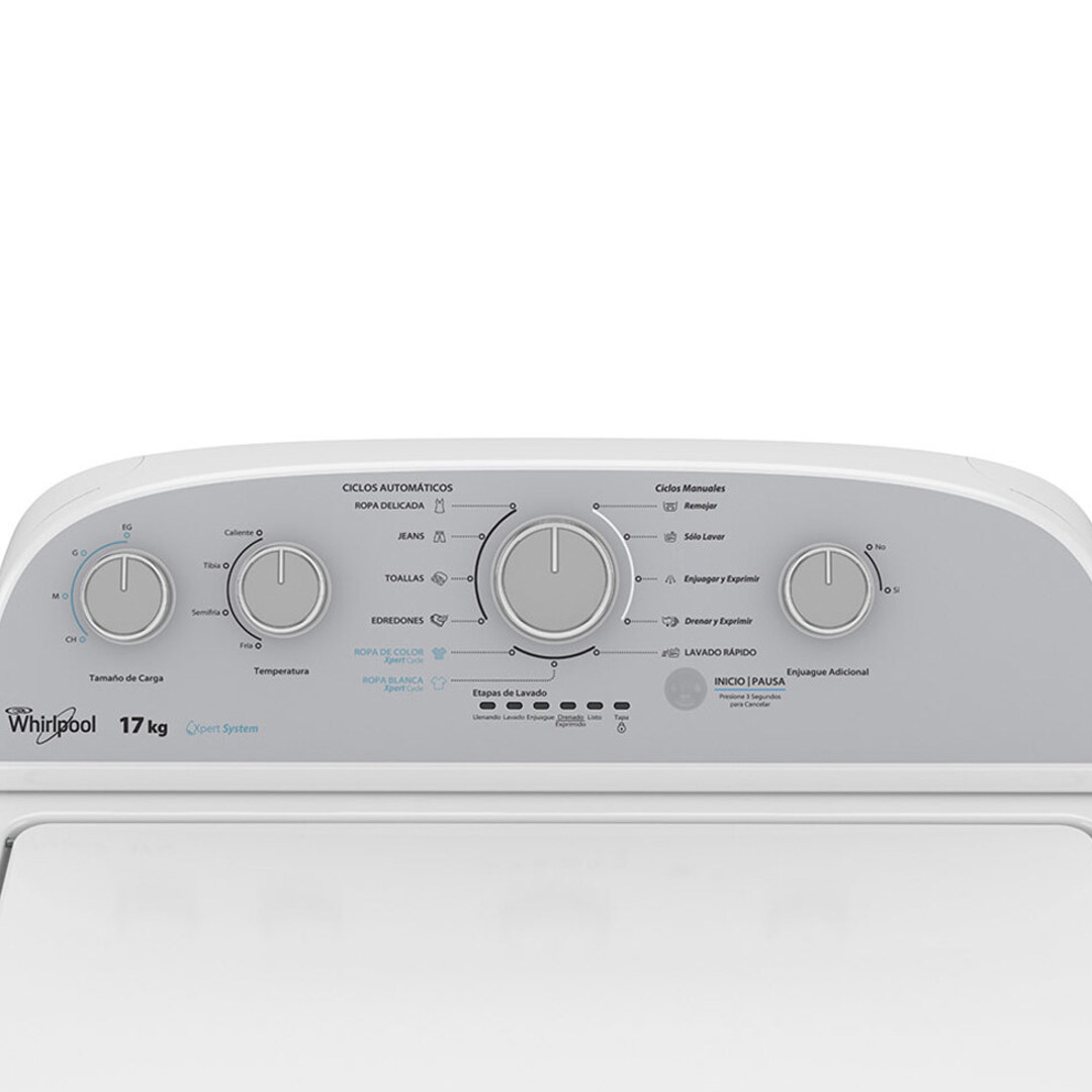 LAVADORA AUT. 37 LB 7MWTW1700EM WHIRLPOOL - Imagen 3