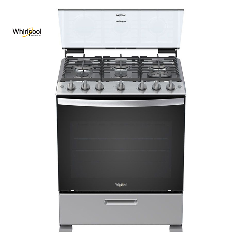 ESTUFA 30" LWFR5000D SATINADA WHIRLPOOL